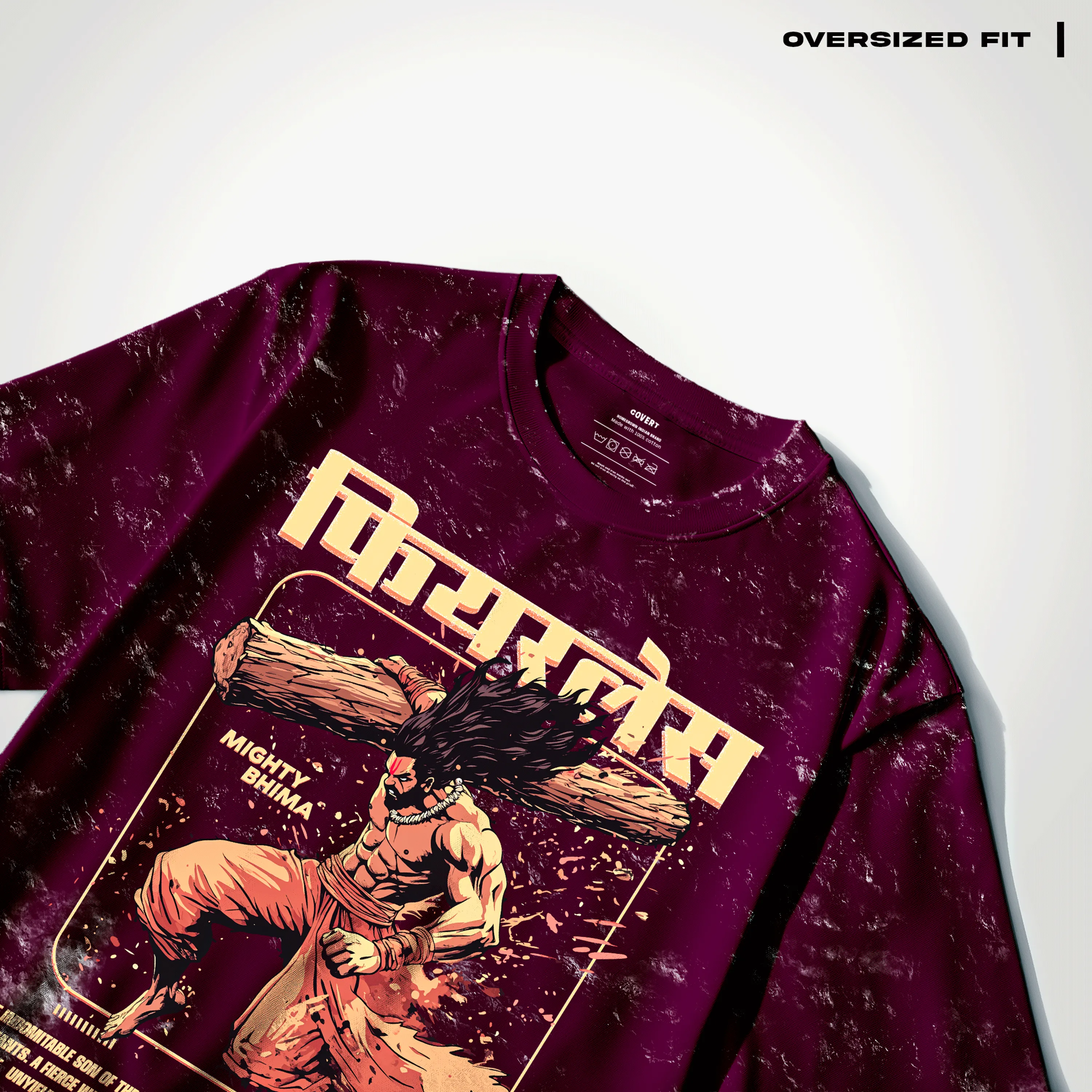 The Fearless Bhima Oversized T-shirt (Acid Wash)