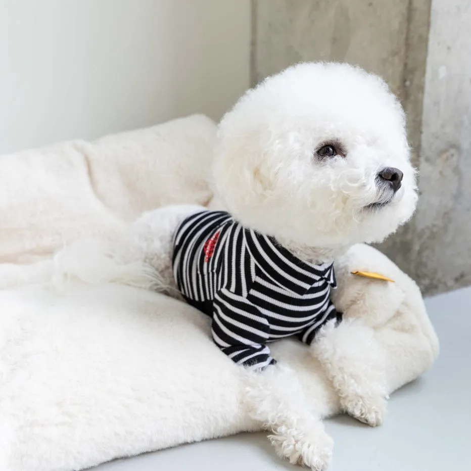 The Furryfolks - Black & White Stripe Tee