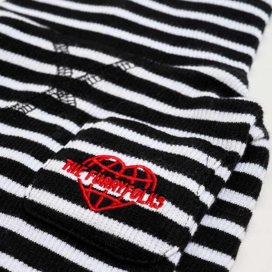 The Furryfolks - Black & White Stripe Tee