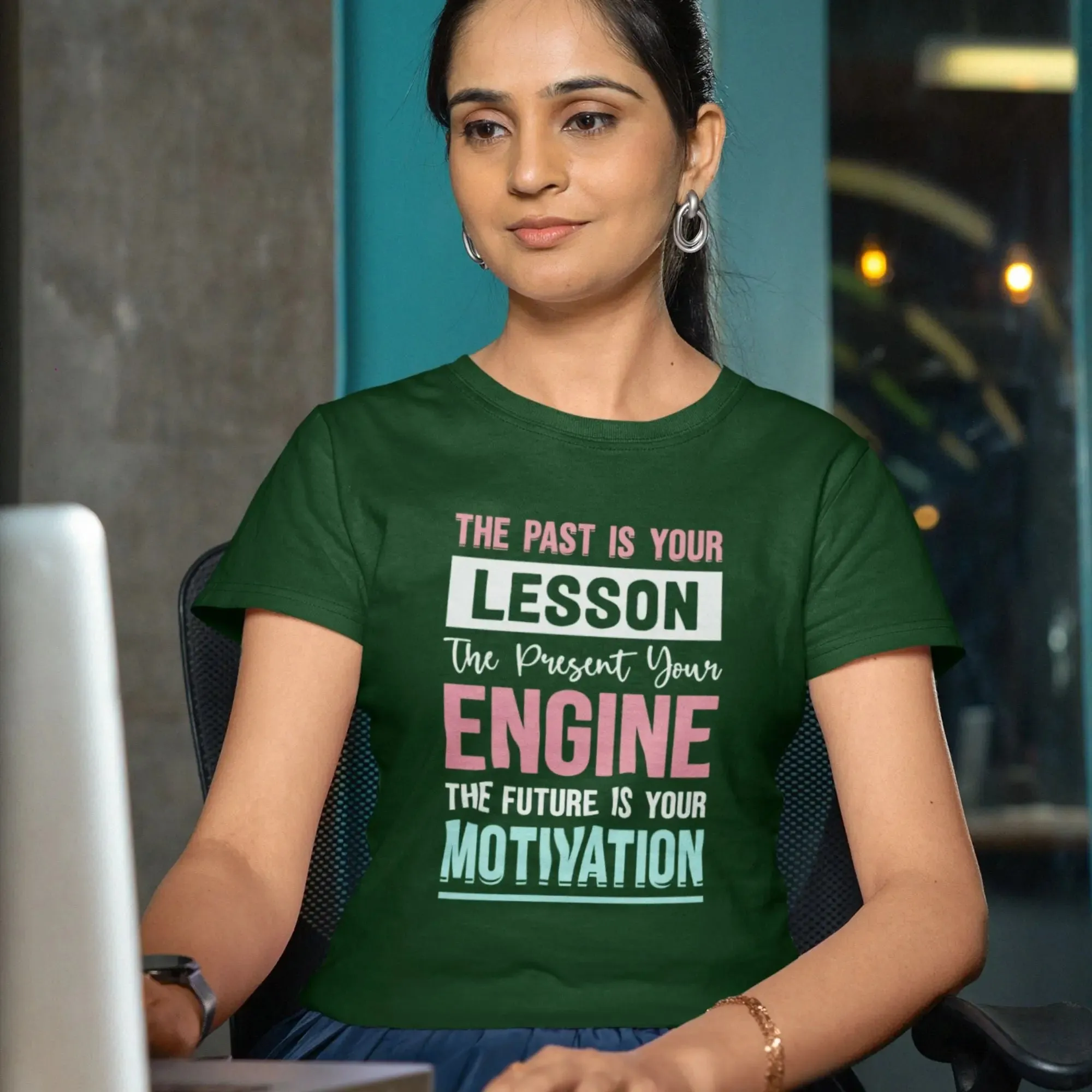 The future is Your Motivation Round Neck Half Sleeve Classic T-Shirt