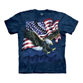 The Mountain Eagle Talon USA Flag Adult Unisex T-Shirt