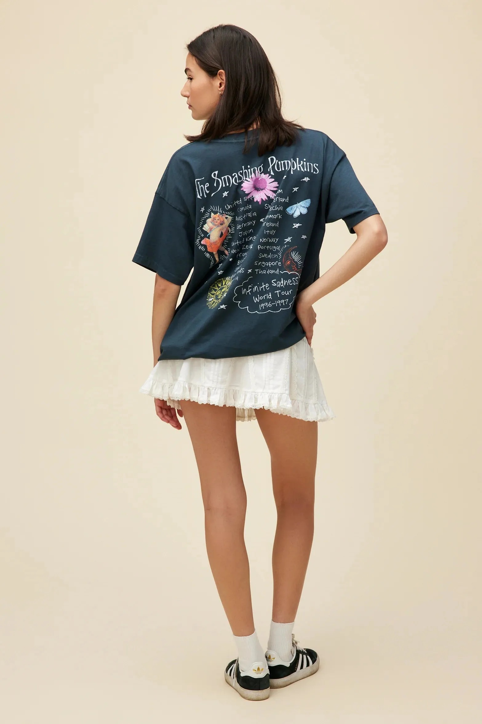 The Smashing Pumpkins Infinite Sadness Merch Tee by Daydreamer - Black