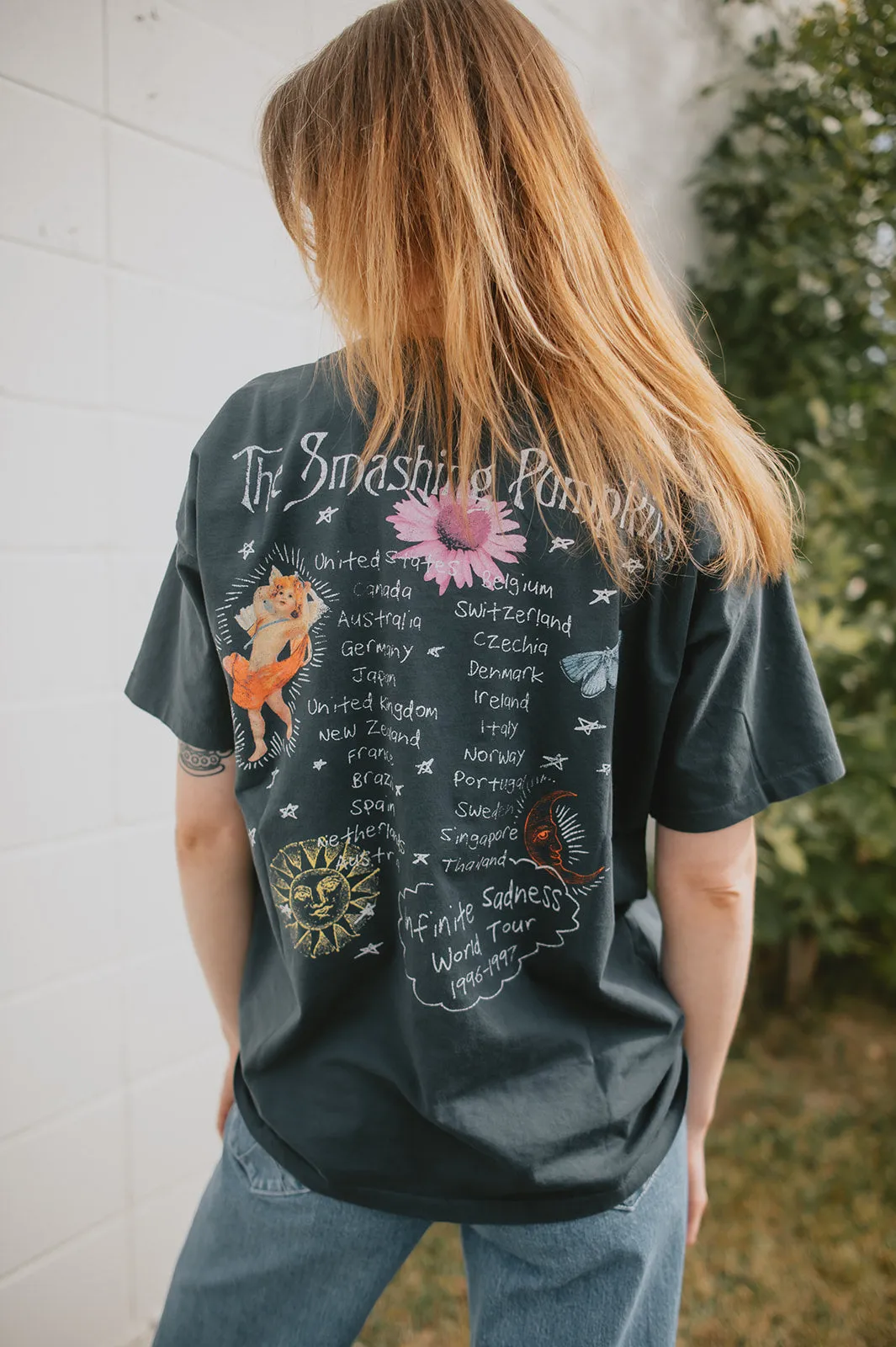 The Smashing Pumpkins Infinite Sadness Merch Tee by Daydreamer - Black