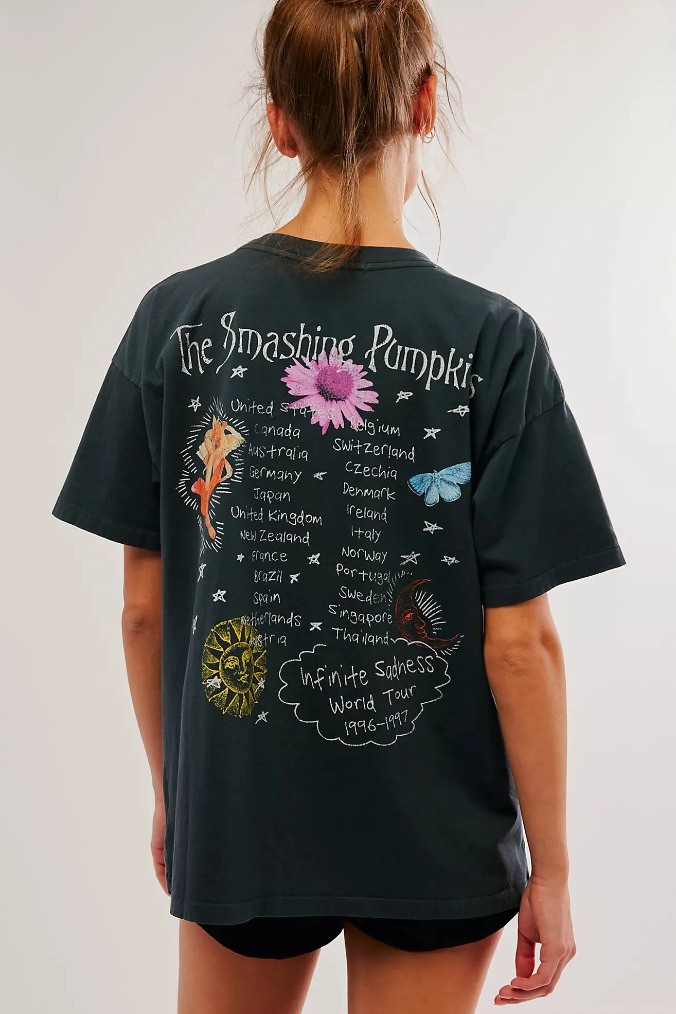 The Smashing Pumpkins Infinite Sadness Merch Tee by Daydreamer - Black