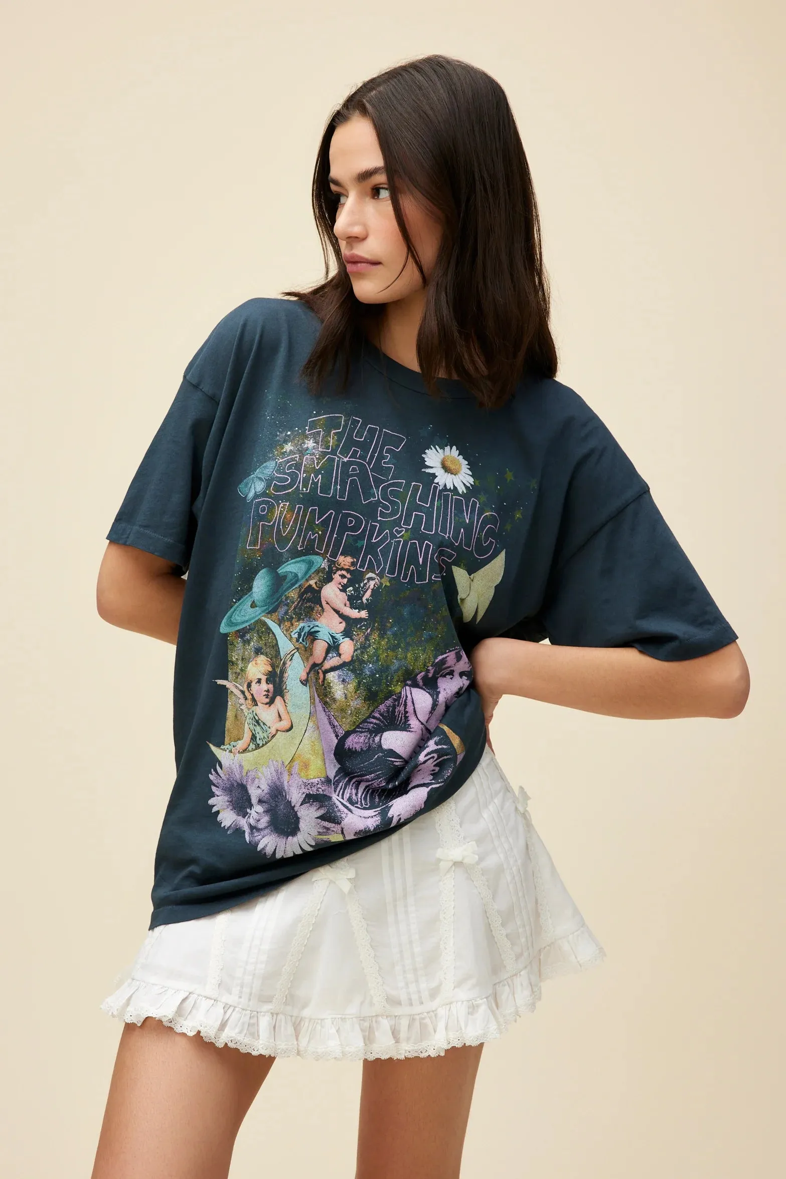 The Smashing Pumpkins Infinite Sadness Merch Tee by Daydreamer - Black