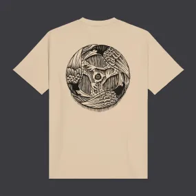 Three Ravens Tee Beige