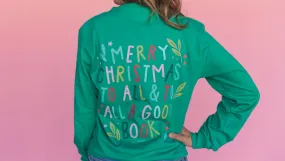 'To All A Good Book' Long Sleeve Graphic Tee