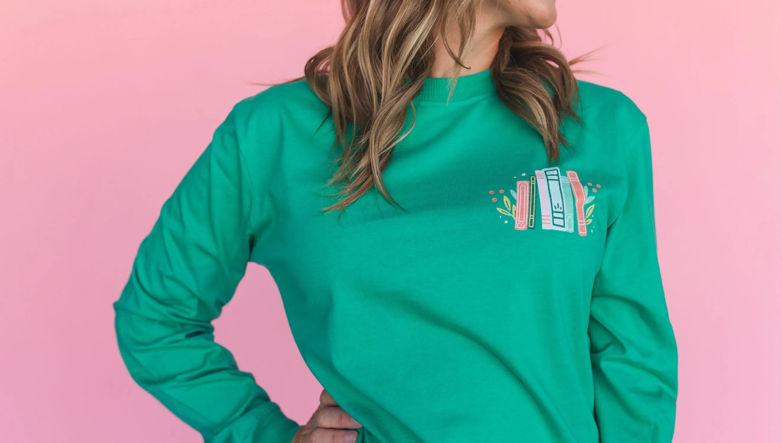 'To All A Good Book' Long Sleeve Graphic Tee