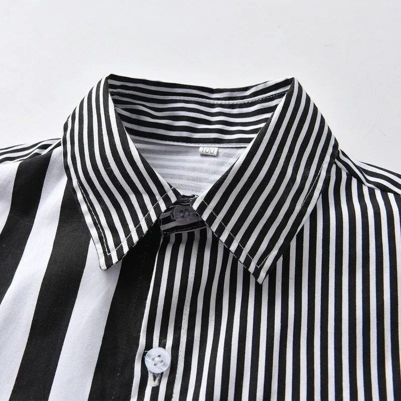 Toddler/Kid Boy's Stripes Fashion Dress Shirt