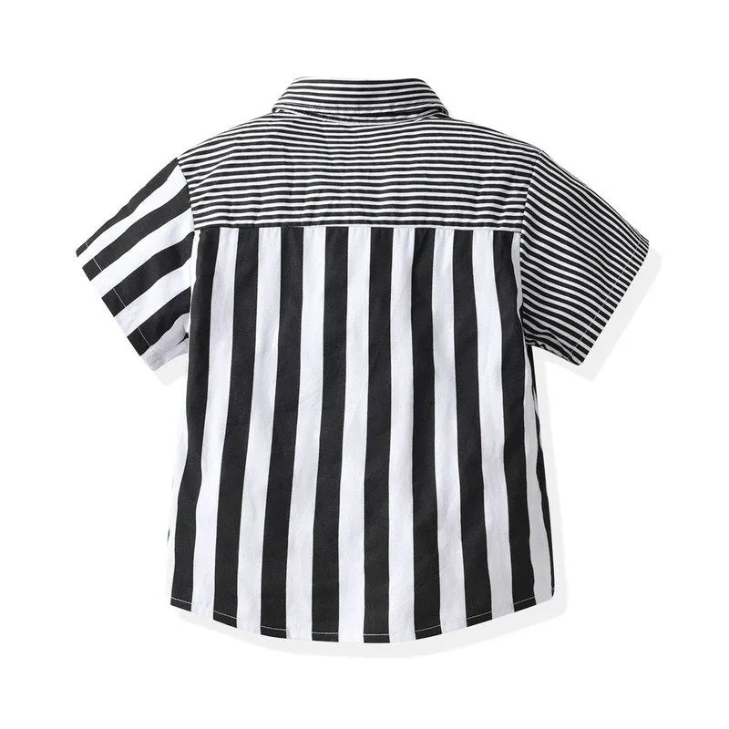 Toddler/Kid Boy's Stripes Fashion Dress Shirt
