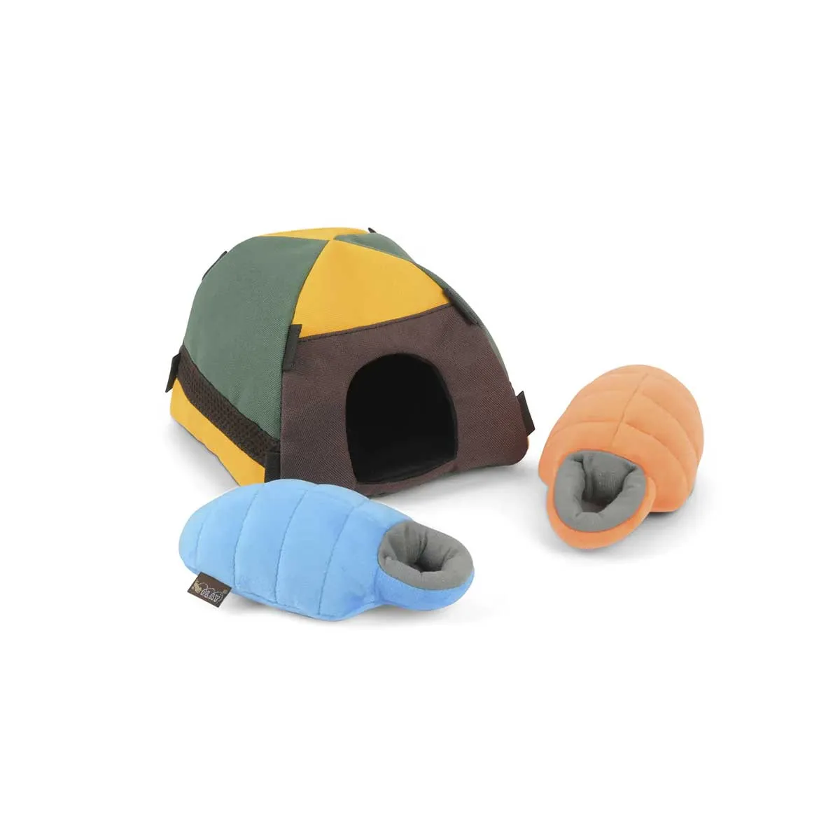 Trailblazing Tent Plush Dog Toy