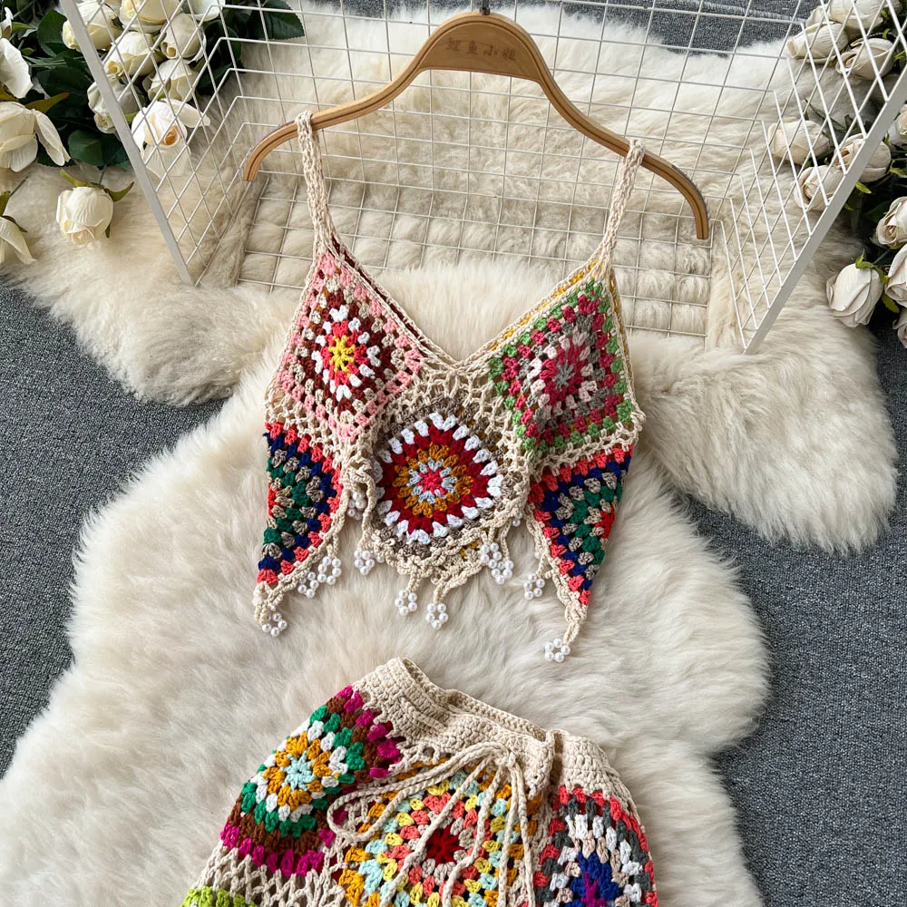 Two Piece Knitted Beach Set