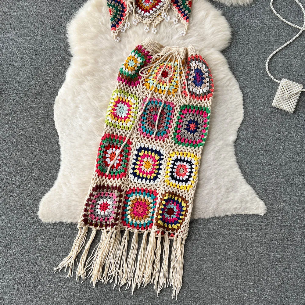 Two Piece Knitted Beach Set