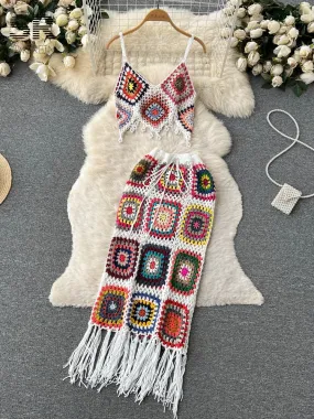 Two Piece Knitted Beach Set
