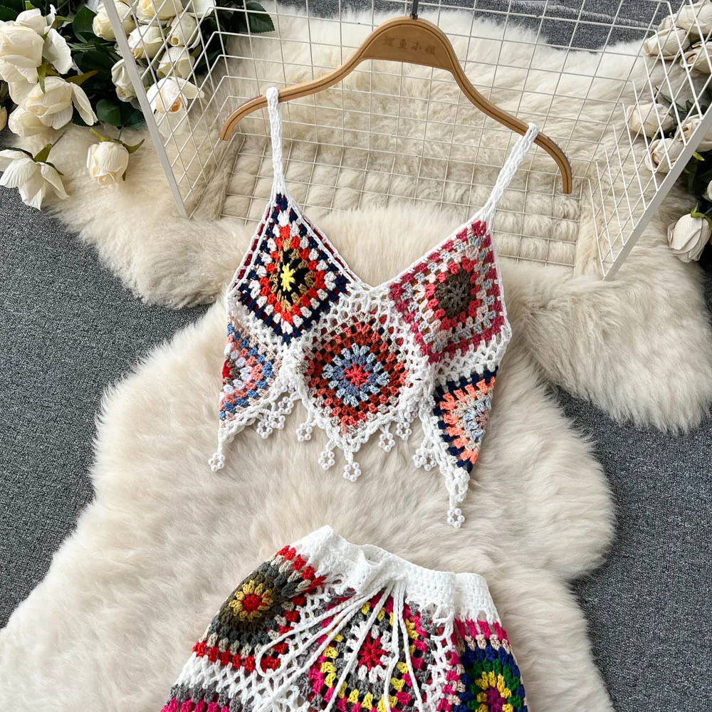 Two Piece Knitted Beach Set