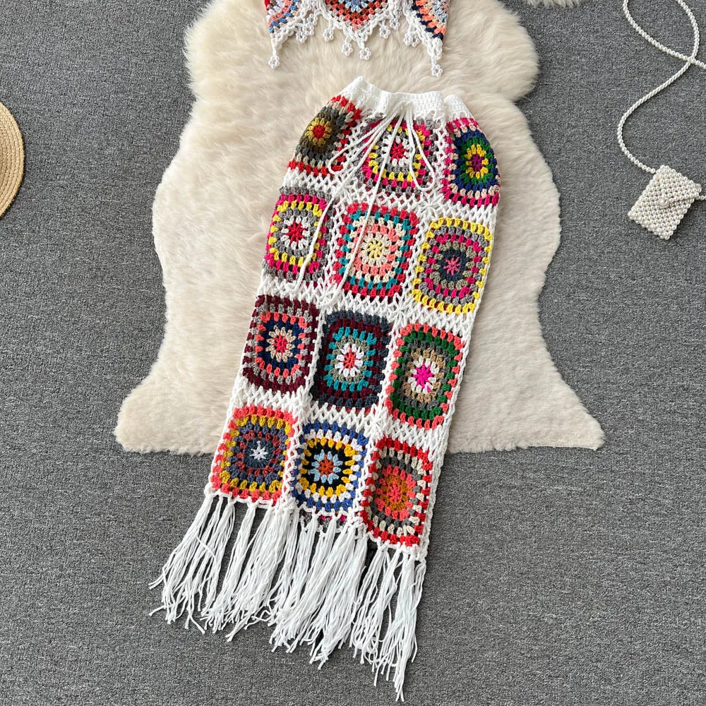 Two Piece Knitted Beach Set