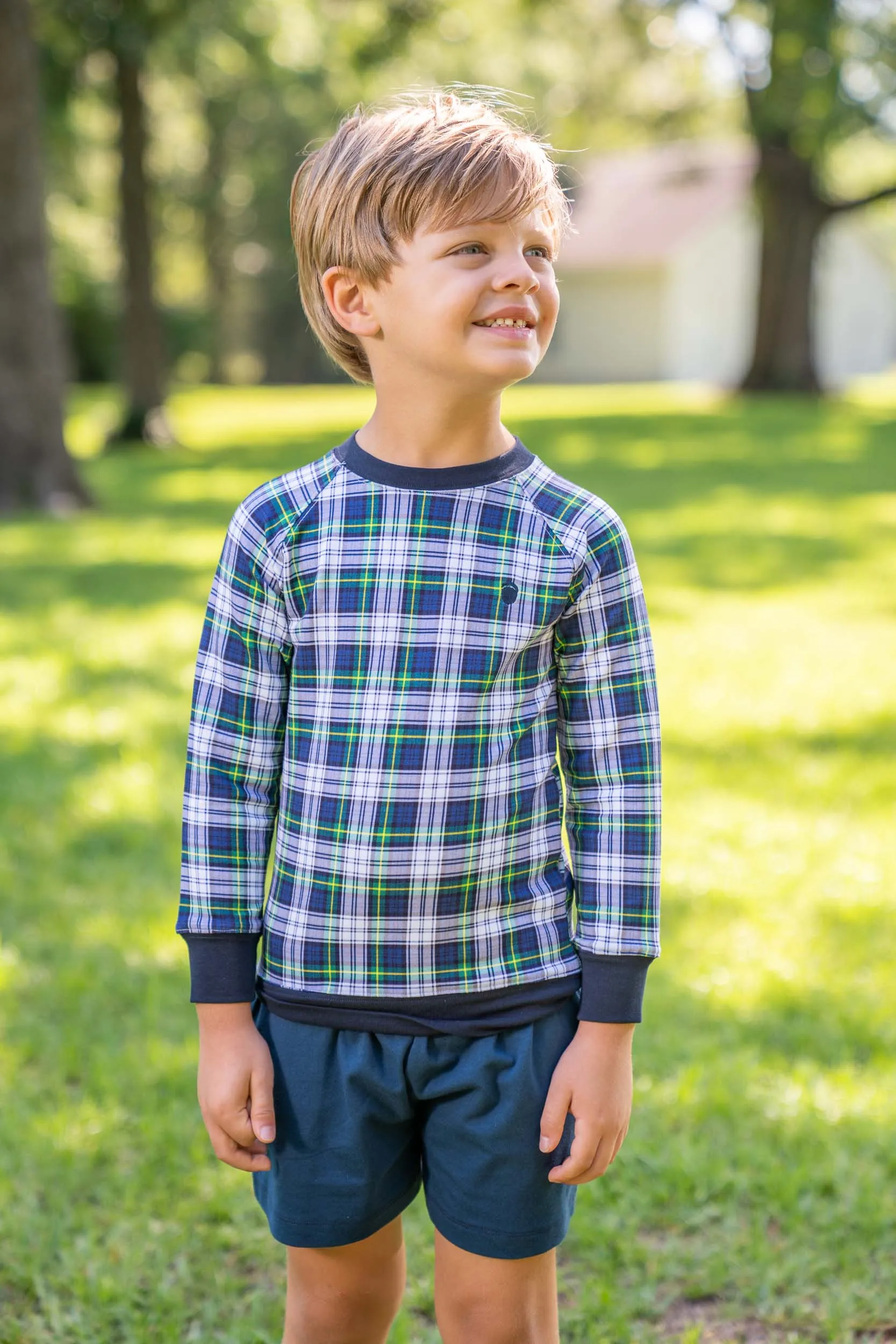 Unisex Preppy Plaid Sweatshirt