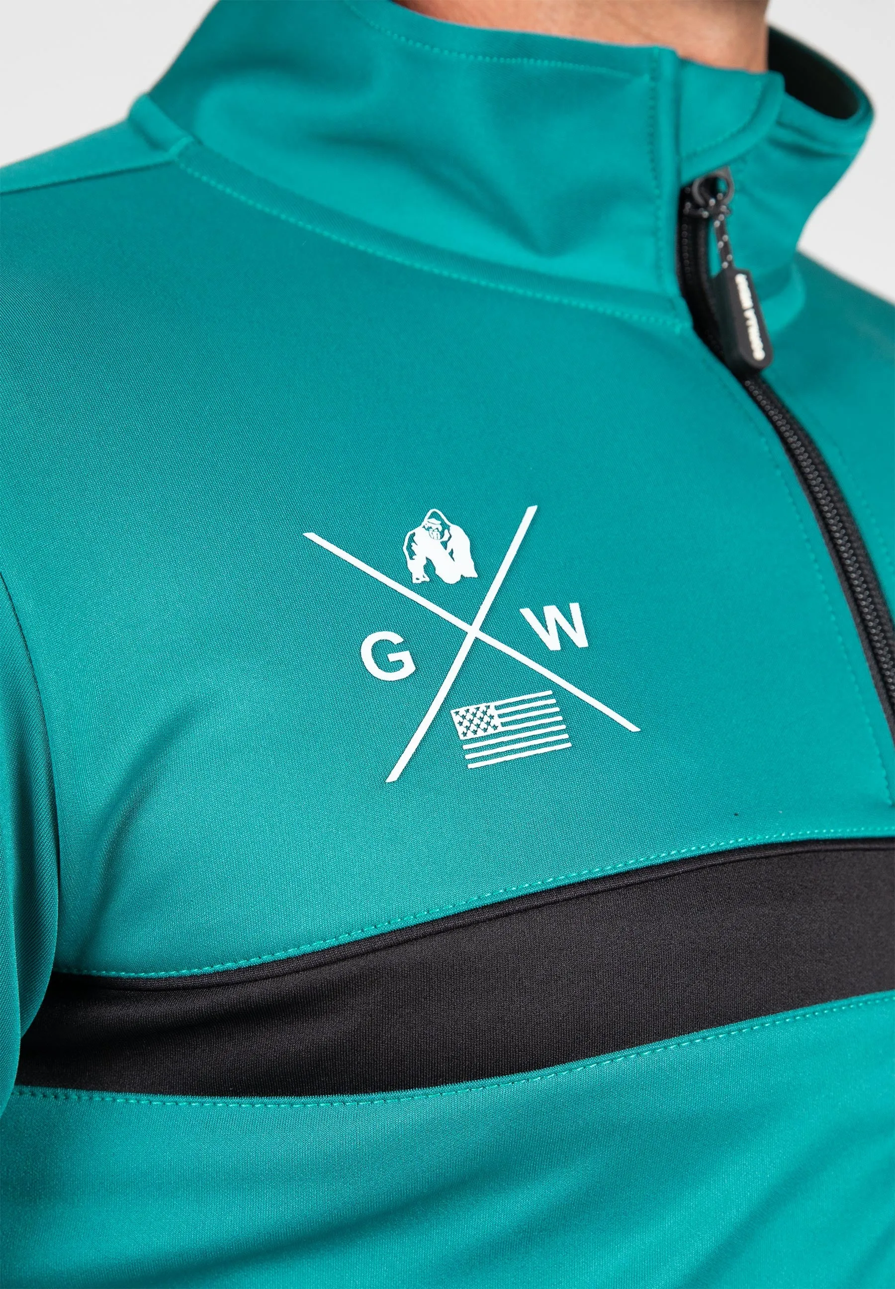 Vernon Track Jacket - Teal Green