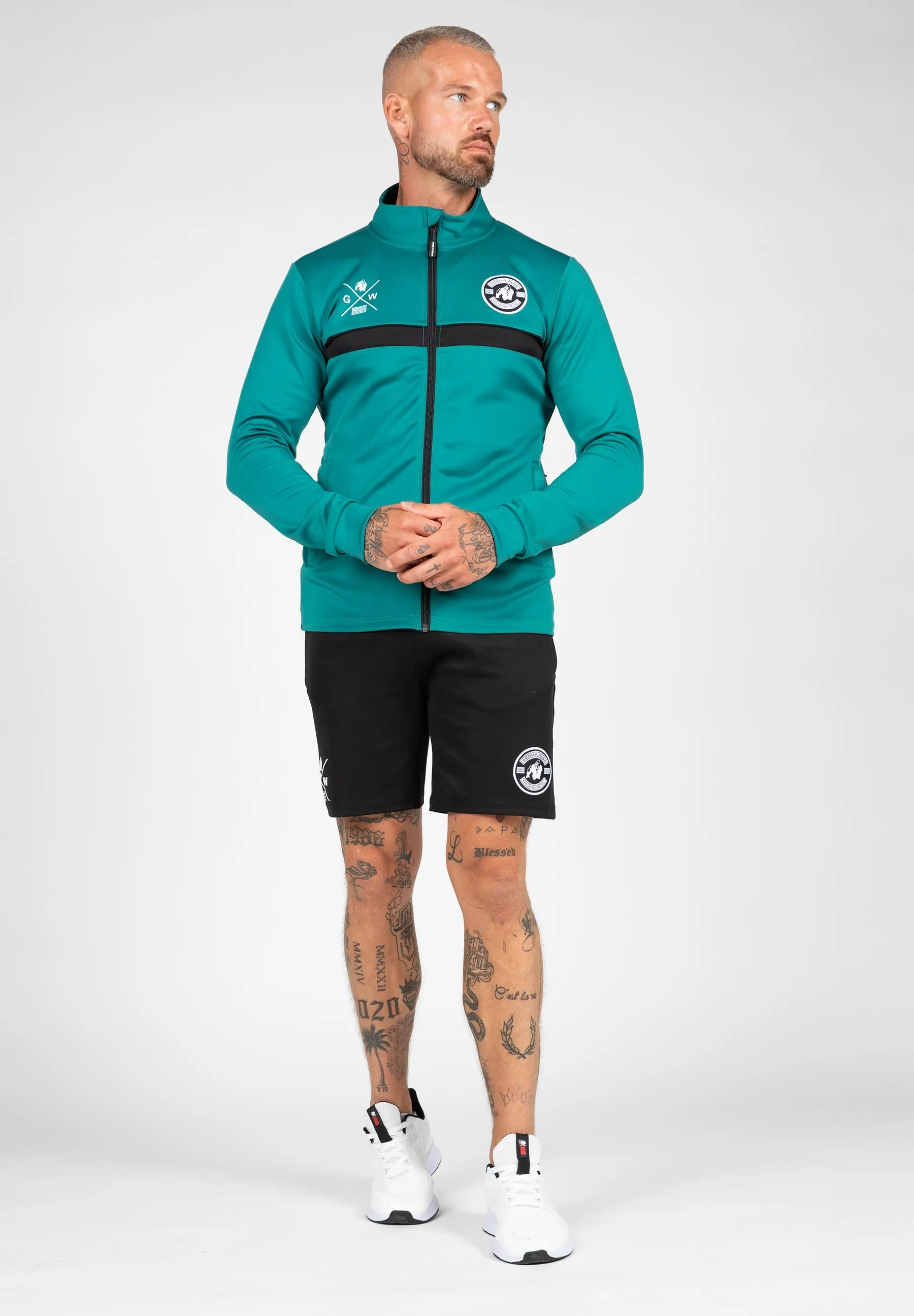 Vernon Track Jacket - Teal Green