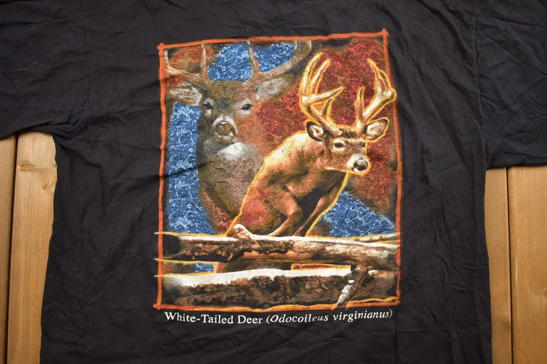 Vintage 1990s Deer Graphic T-Shirt