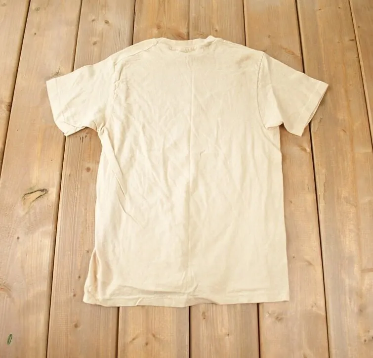 Vintage 1990s St. Pierre Prohibition Hanes Souvenir Travel T Shirt Made In USA