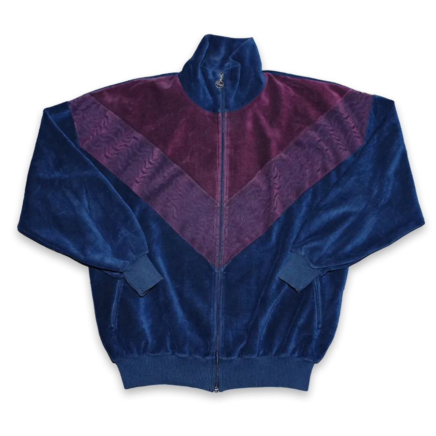Vintage Velour Track Jacket Large