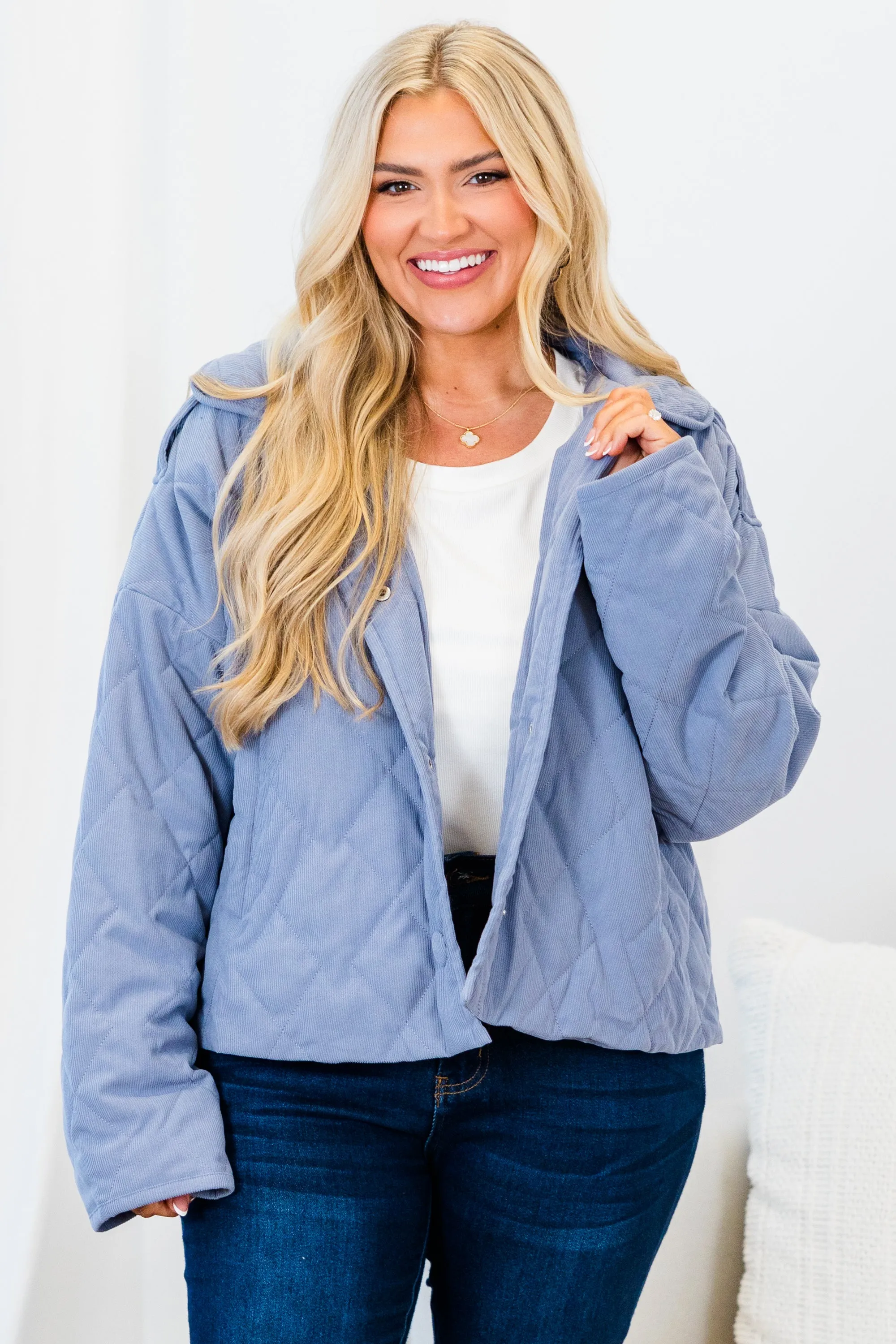 When You Come Home Jacket, Denim Blue