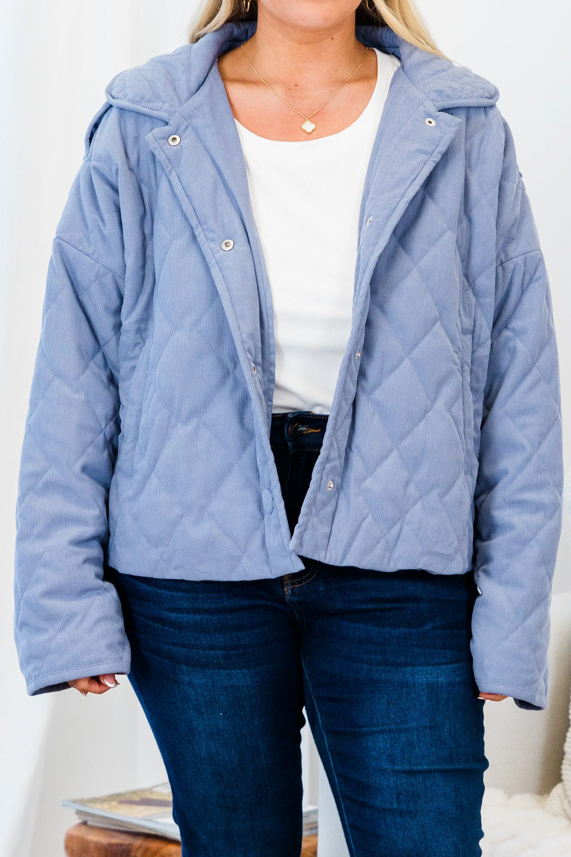 When You Come Home Jacket, Denim Blue