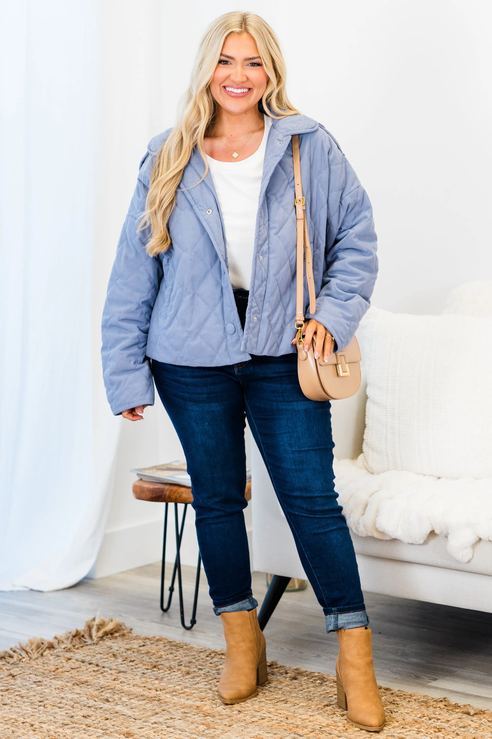 When You Come Home Jacket, Denim Blue