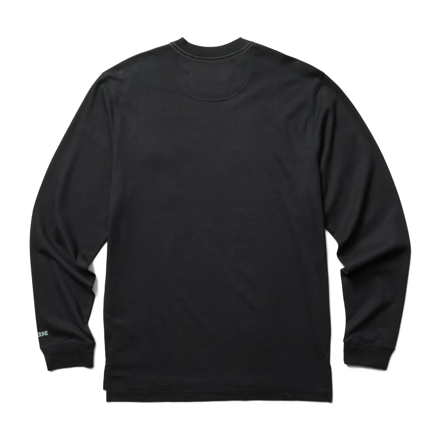 Wolverine Mens Black 100% Cotton L/S Guardian Tee