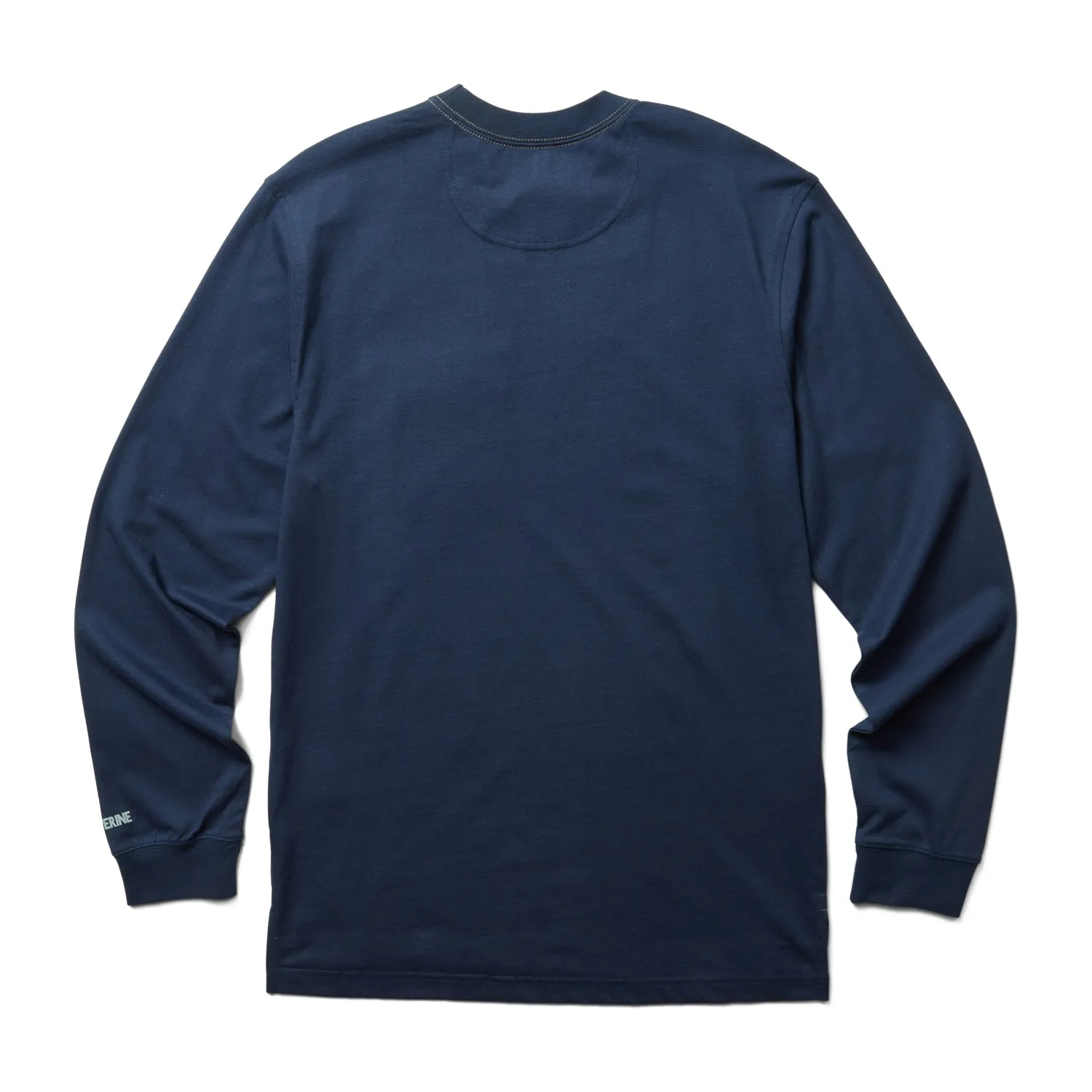 Wolverine Mens Navy 100% Cotton L/S Guardian Tee