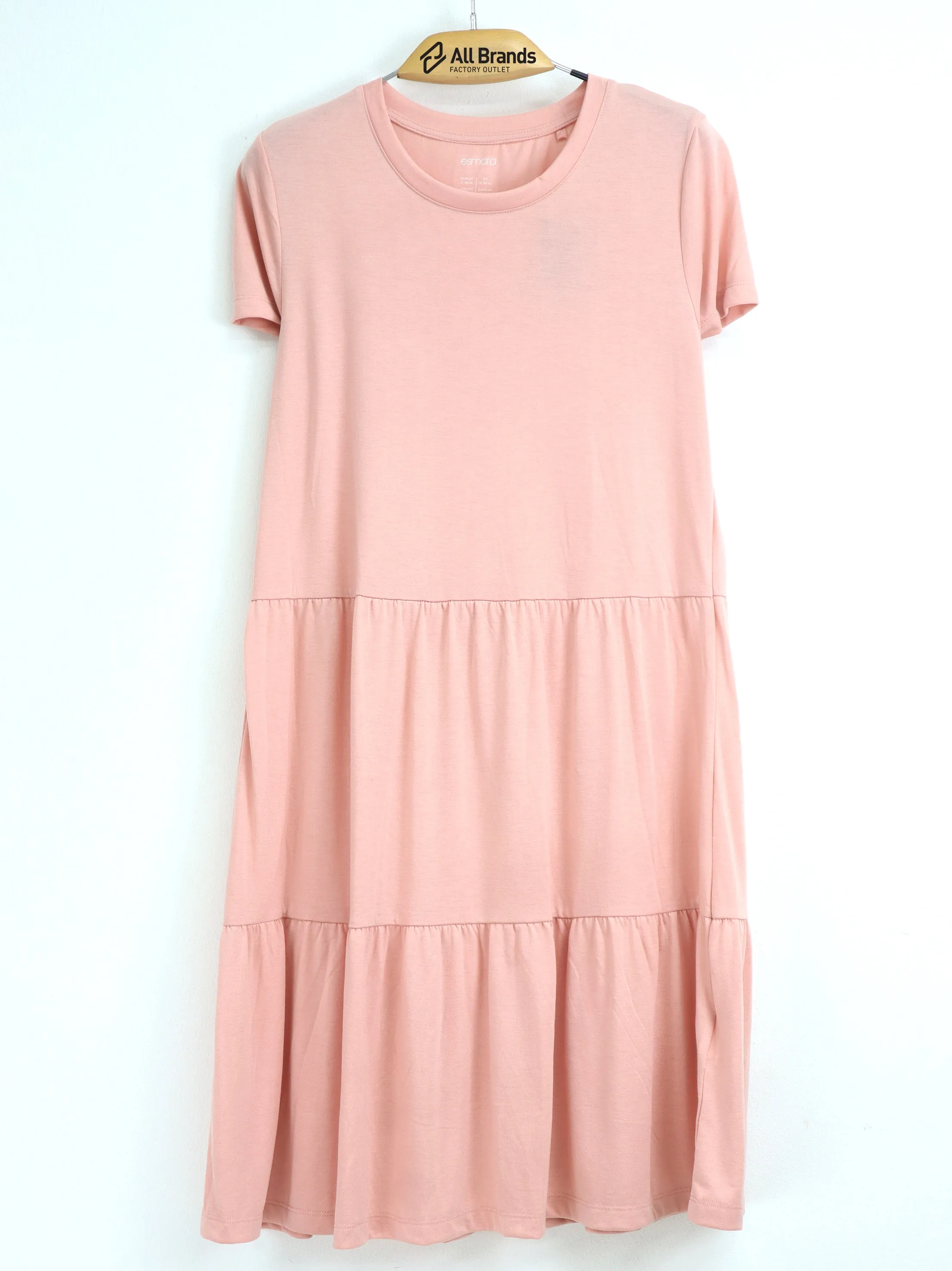 Women's Plain Solid Dress,Light Pink