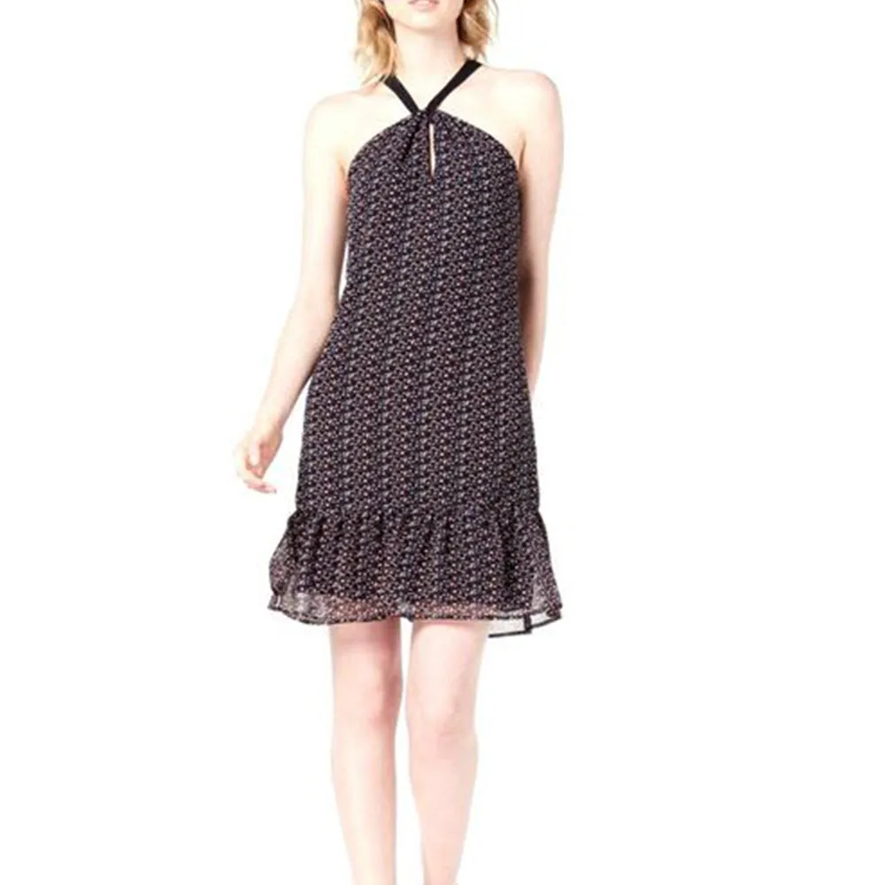 Women's Printed Casual Dress,Black
