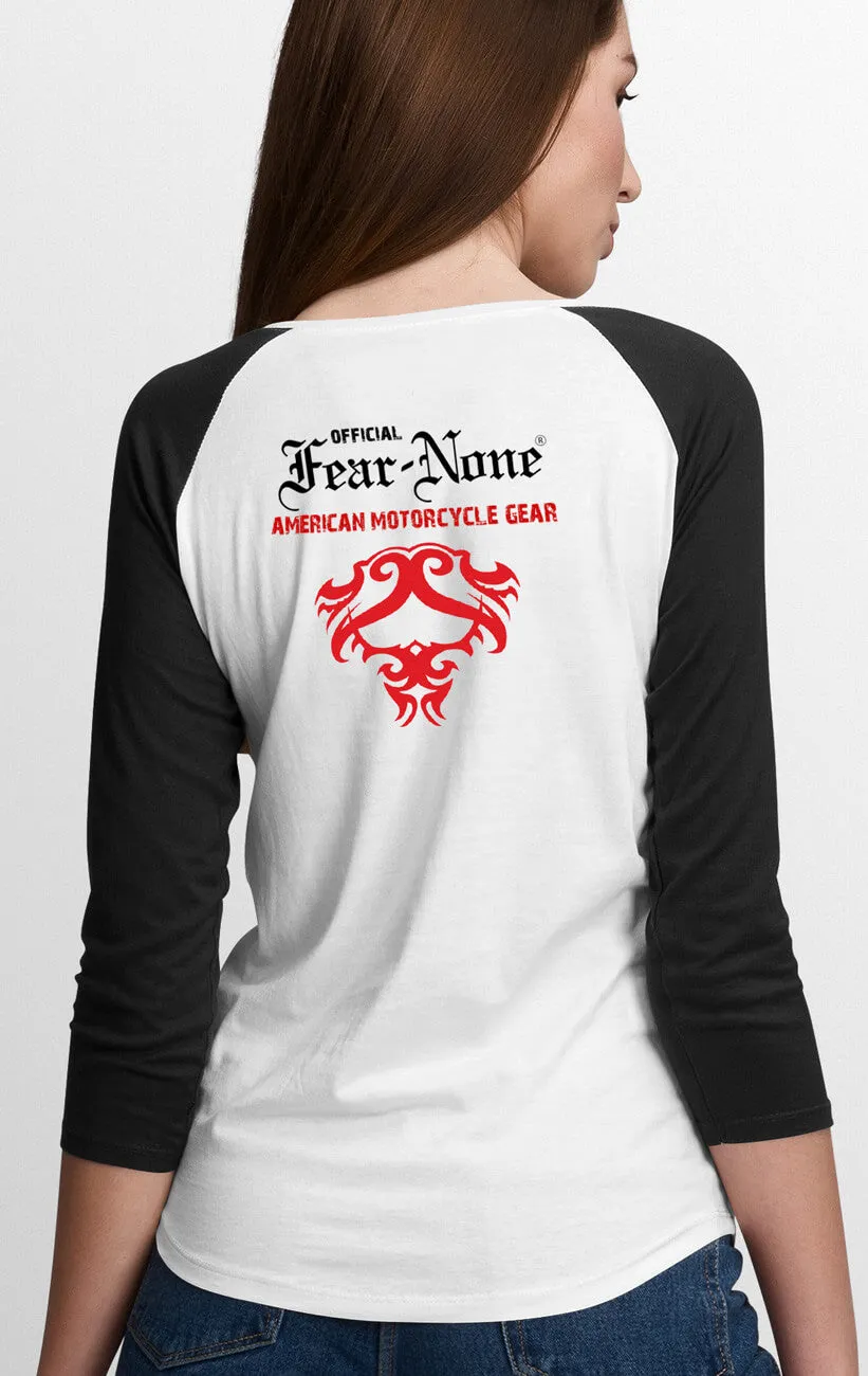 Women's "Old School Serpent" Rider Baseball T Shirt