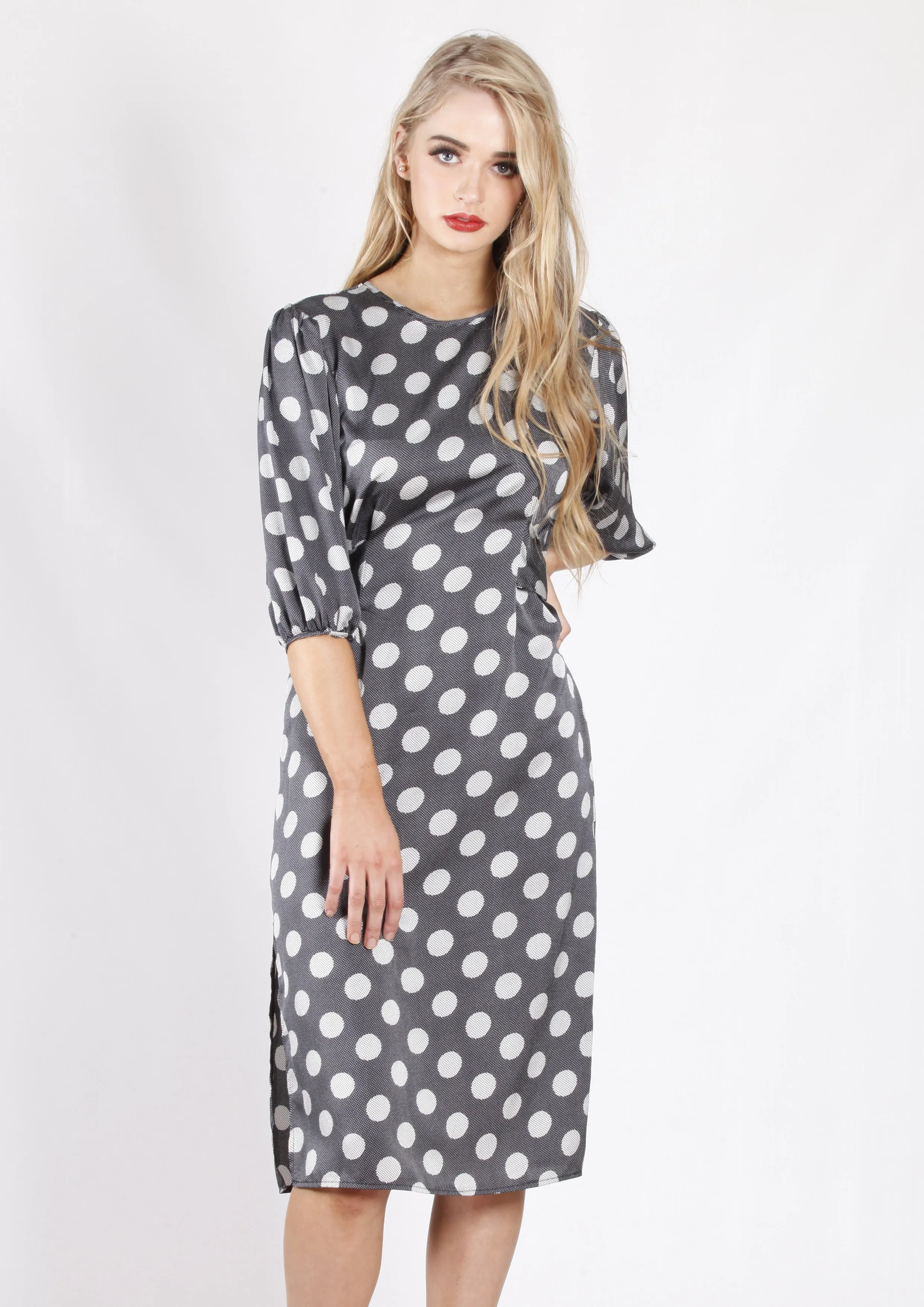 XW16217SS Polka Dot Tie Dress (Pack)