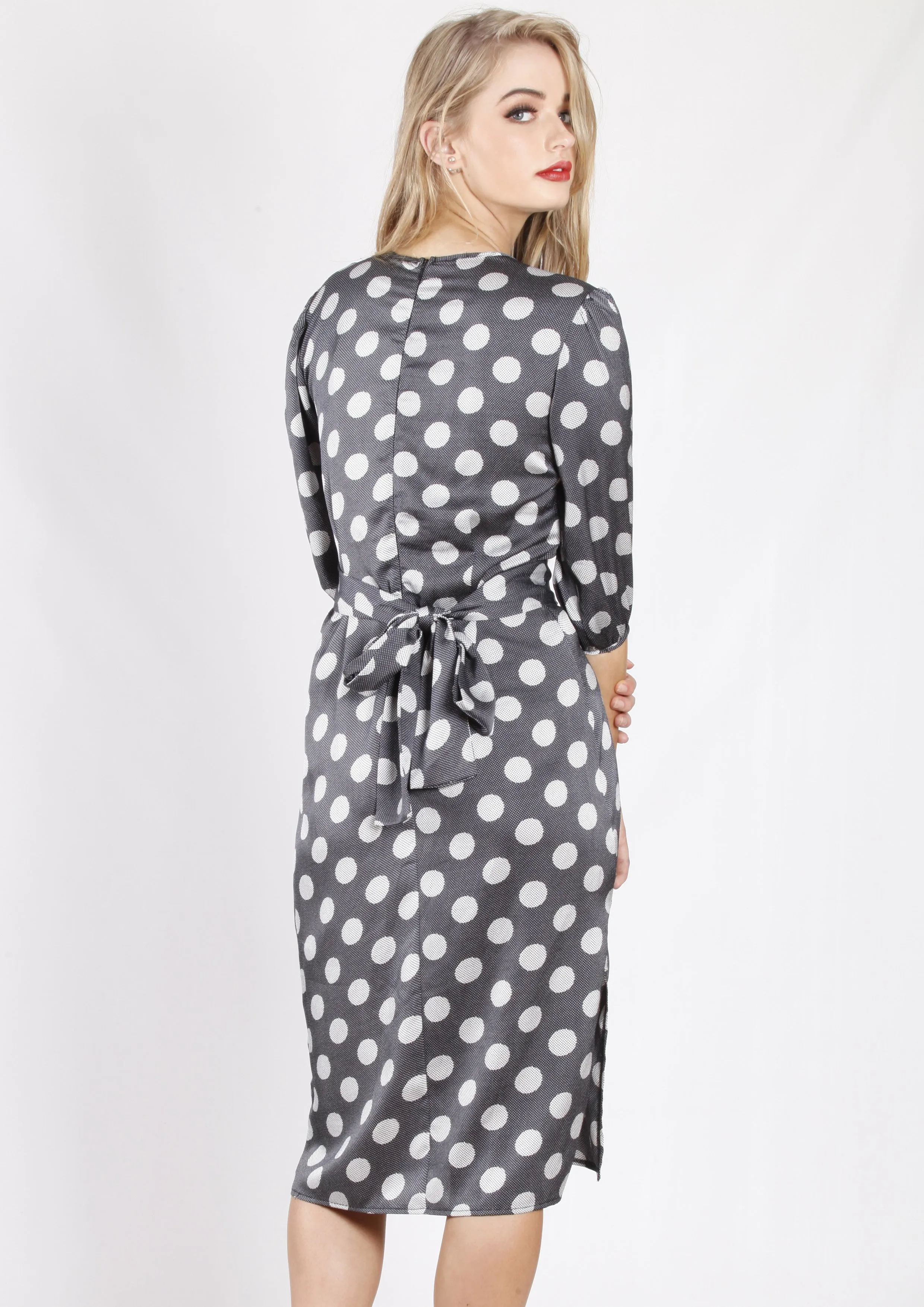 XW16217SS Polka Dot Tie Dress (Pack)
