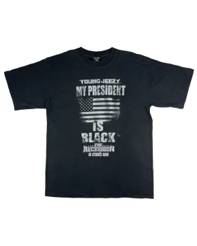 Young Jeezy President is Black Promo T-Shirt