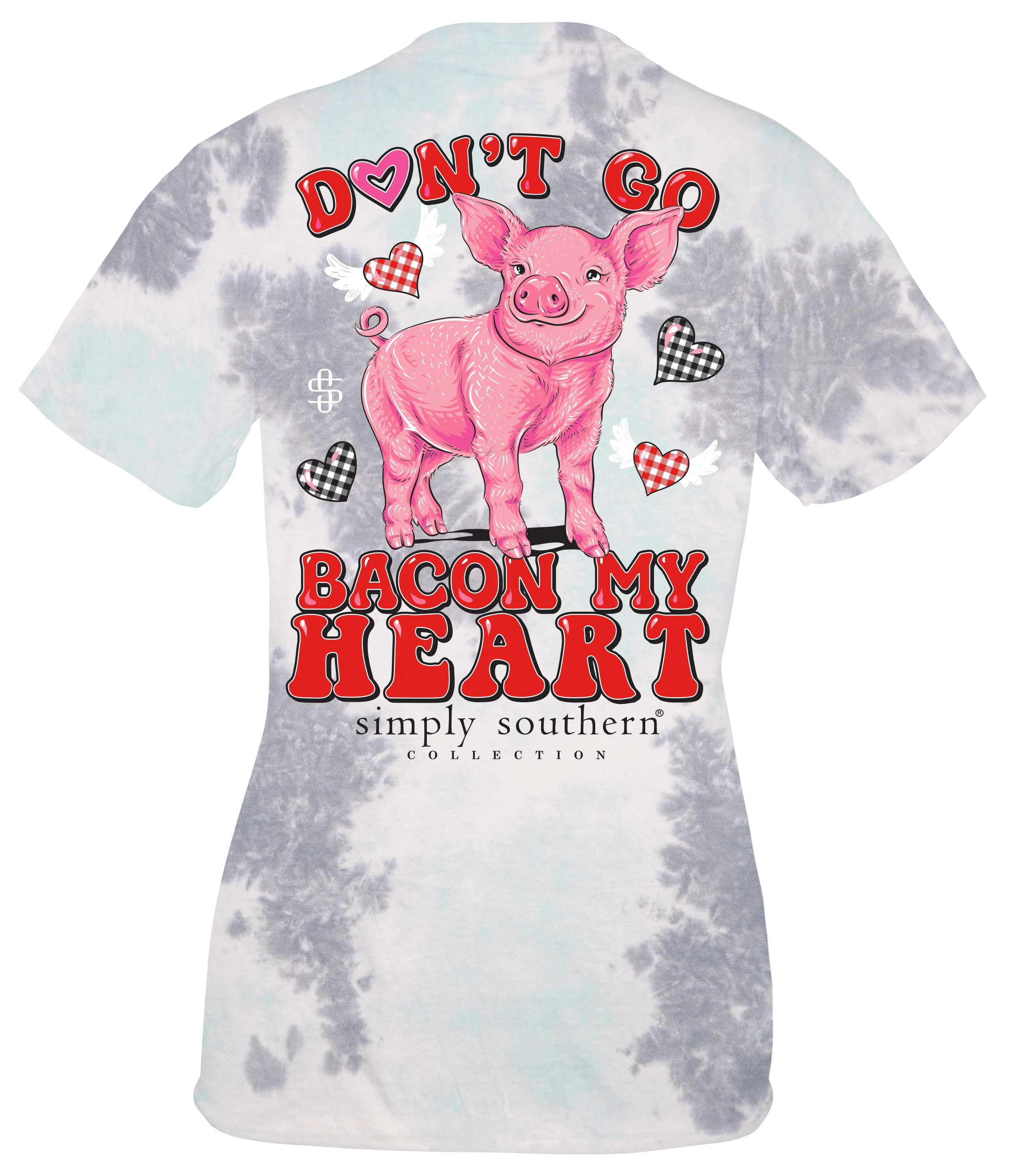 Youth 'Don't Go Bacon My Heart' Tie Dye Short Sleeve Tee by Simply Southern